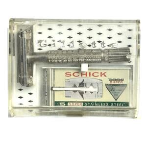 Vintage Gillette flare tip super speed safety razor double edge